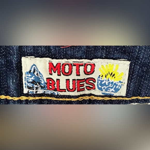 Moto Blues Stretch Skinny Jeans Size 14 - Picture 6 of 9